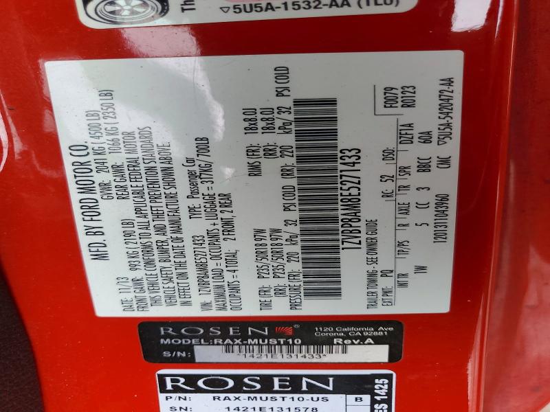 2014 Ford Mustang მანქანა იყიდება აუქციონზე, vin: 1ZVBP8AM8E5271433, აუქციონის ნომერი: 54757896