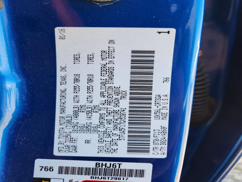 Продаж на аукціоні авто 2016 Toyota Tundra, vin: 5TFUW5F17GX530741, номер лоту: 52683196