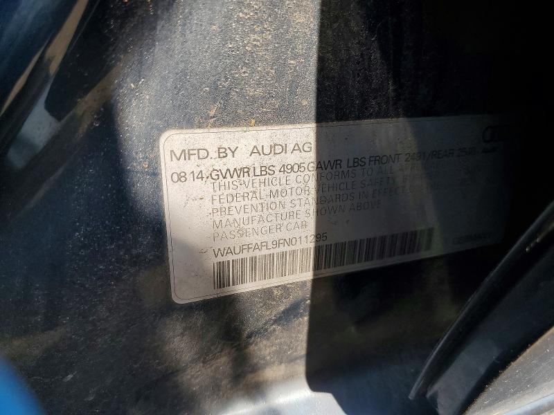 Продаж на аукціоні авто 2015 Audi A4, vin: WAUFFAFL9FN011295, номер лоту: 50316276