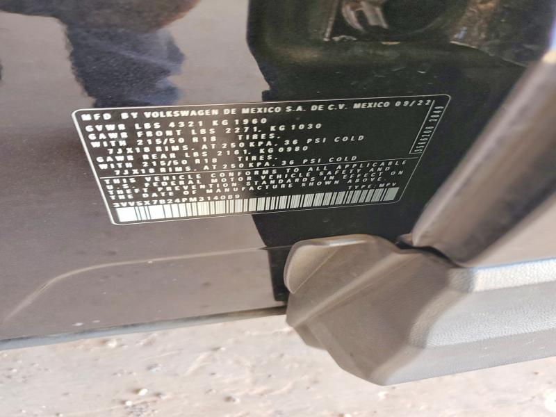 Продаж на аукціоні авто 2023 Volkswagen Taos, vin: 3VVSX7B24PM314089, номер лоту: 54170826