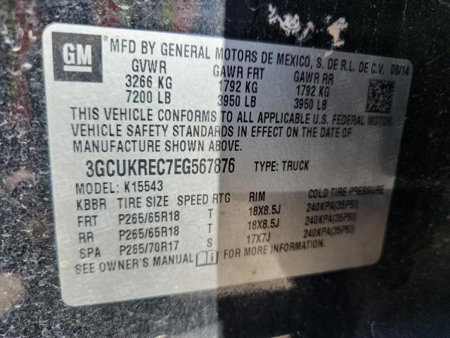 Aukcja sprzedaży 2014 Chevrolet Silverado, vin: 3GCUKREC7EG567876, numer aukcji: 52722066