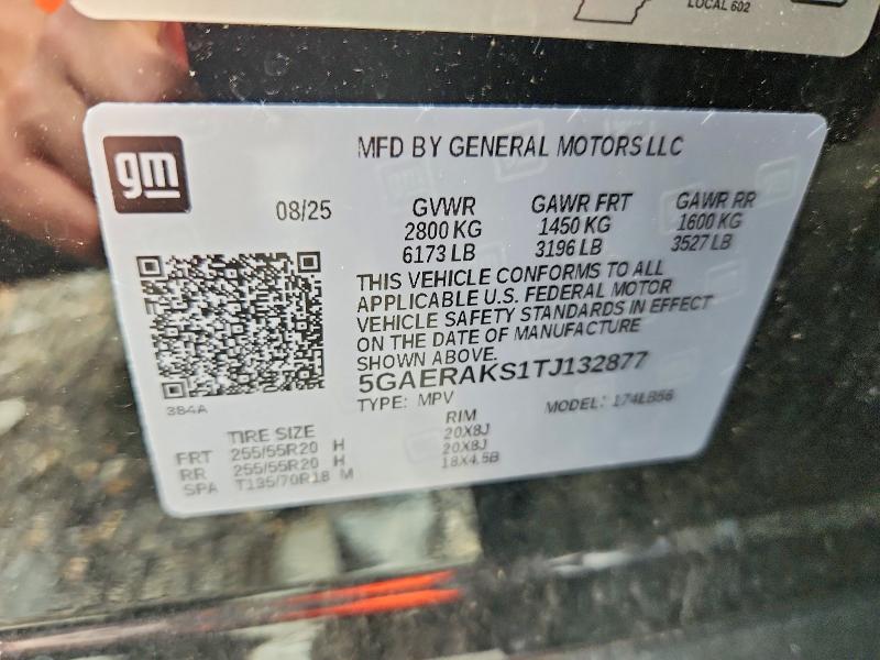 Продаж на аукціоні авто 2026 Buick Enclave, vin: 5GAERAKS1TJ132877, номер лоту: 54848706