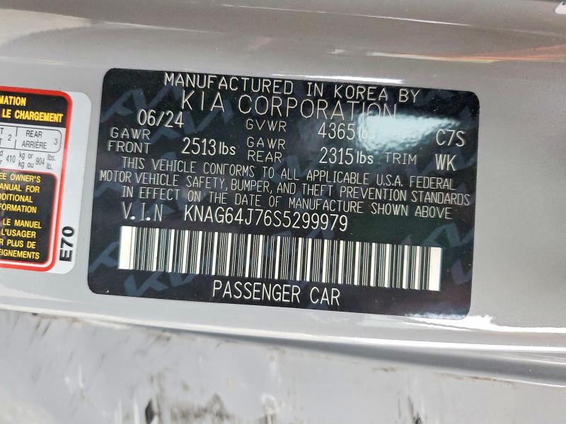 Продаж на аукціоні авто 2025 Kia K5, vin: KNAG64J76S5299979, номер лоту: 53060776
