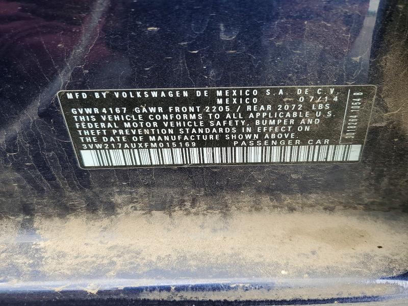 Aukcja sprzedaży 2015 Volkswagen Golf, vin: 3VW217AUXFM015169, numer aukcji: 54153346
