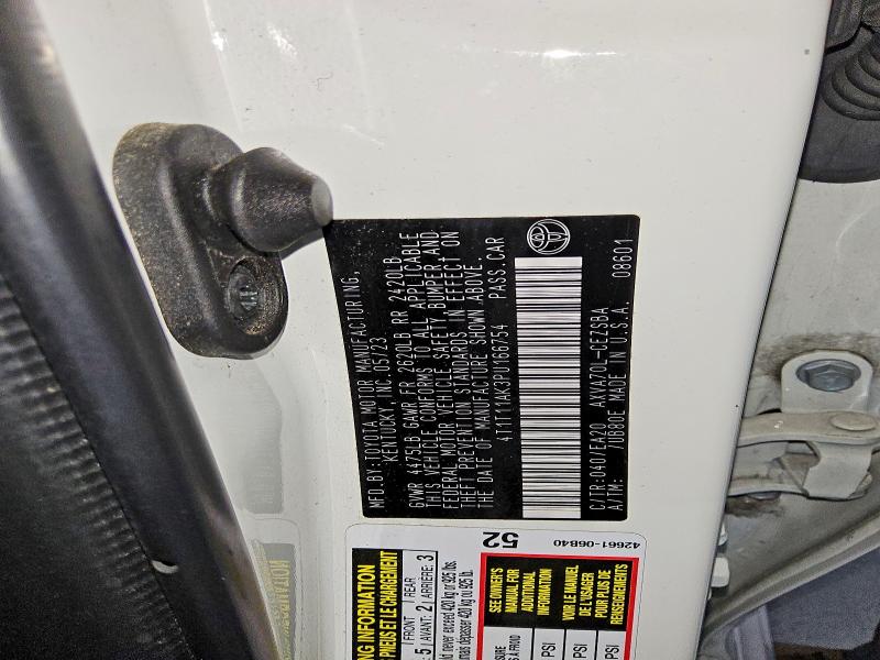 Продаж на аукціоні авто 2023 Toyota Camry, vin: 4T1T11AK3PU166754, номер лоту: 53573406