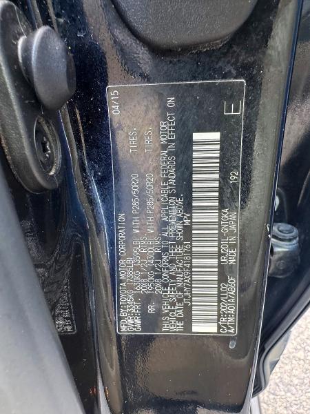 54544076 :رقم المزاد ، JTJHY7AX9F4181761 vin ، 2015 Lexus Lx مزاد بيع