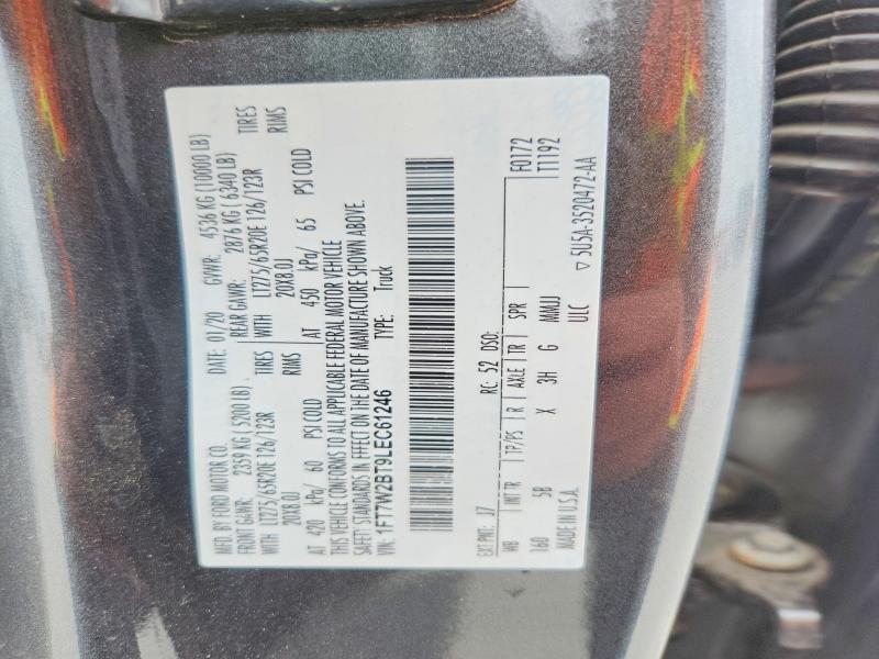 Продажа на аукционе авто 2020 Ford F250, vin: 1FT7W2BT9LEC61246, номер лота: 52931116