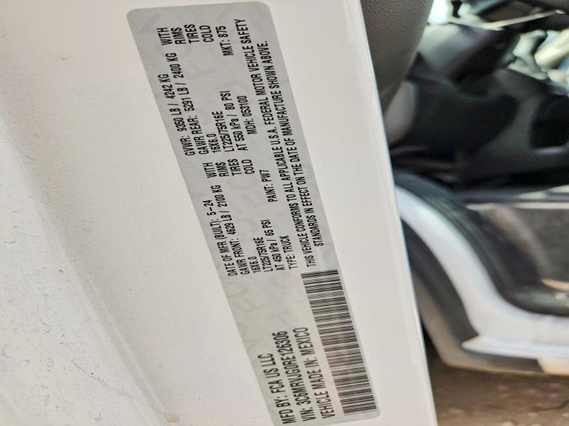 Aukcja sprzedaży 2024 Ram Promaster 3500, vin: 3C6MRVJG0RE126306, numer aukcji: 54522566