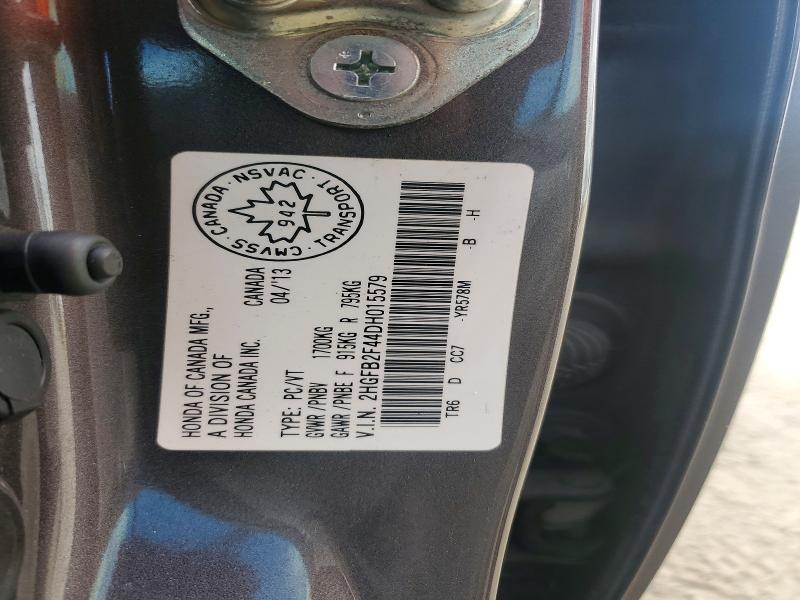 Aukcja sprzedaży 2013 Honda Civic, vin: 2HGFB2F44DH015579, numer aukcji: 54984466