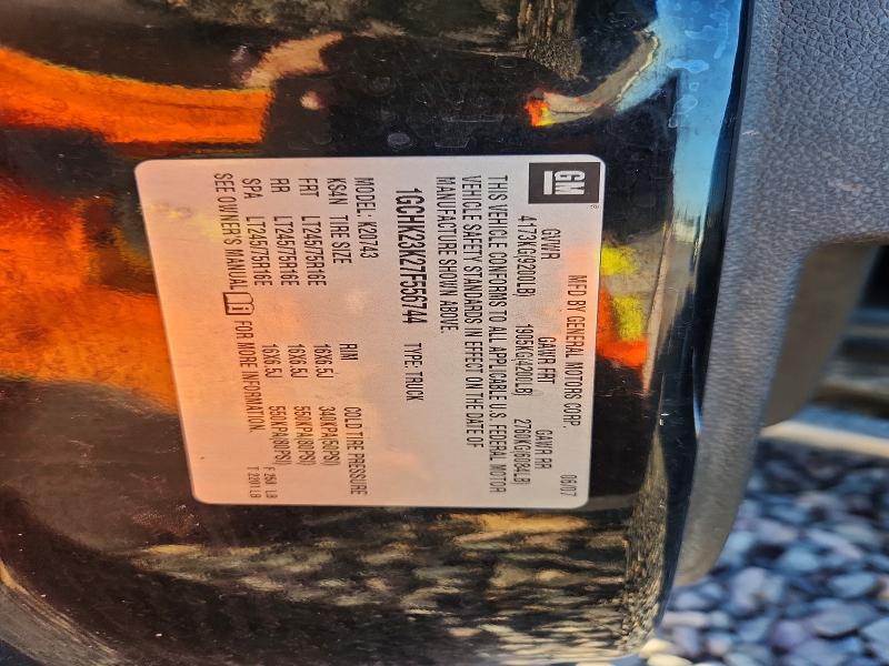 Продаж на аукціоні авто 2007 Chevrolet Silverado, vin: 1GCHK23K27F556744, номер лоту: 53457366