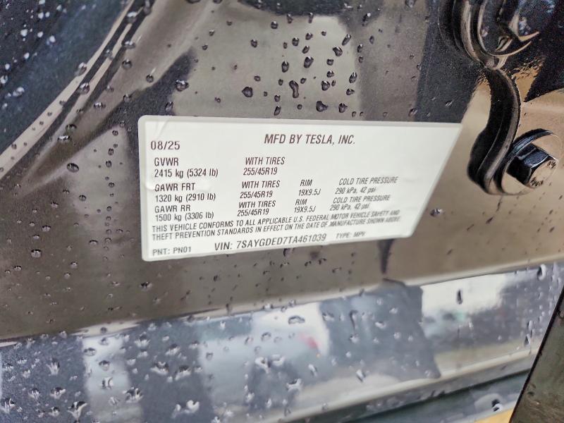 Продажа на аукционе авто 2026 Tesla Model Y, vin: 7SAYGDED7TA461039, номер лота: 54853046