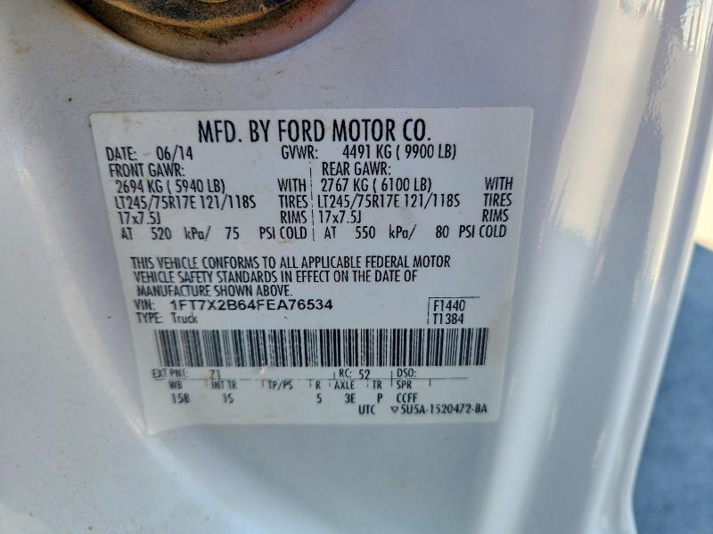 Продаж на аукціоні авто 2015 Ford F250, vin: 1FT7X2B64FEA76534, номер лоту: 51496926