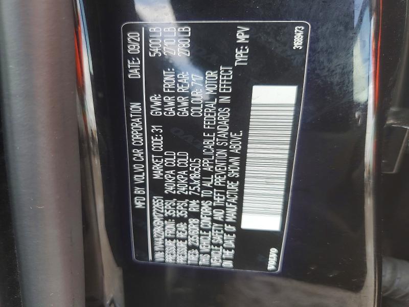 2021 Volvo Xc60 მანქანა იყიდება აუქციონზე, vin: YV4A22RK6M1722651, აუქციონის ნომერი: 52398326