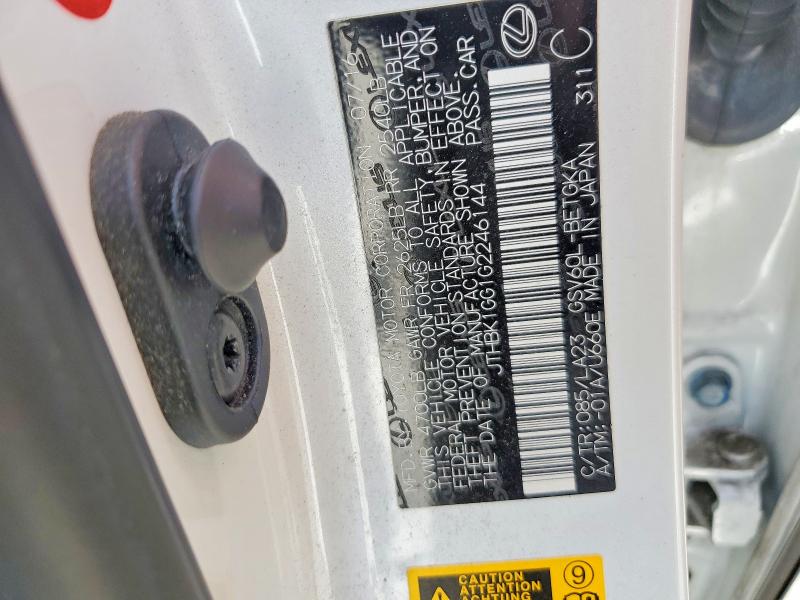 Продажа на аукционе авто 2016 Lexus Es, vin: JTHBK1GG1G2246144, номер лота: 53102386