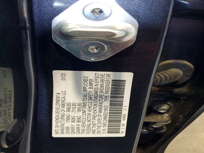 53028906 :رقم المزاد ، 19XFL2H84SE016512 vin ، 2025 Honda Civic مزاد بيع
