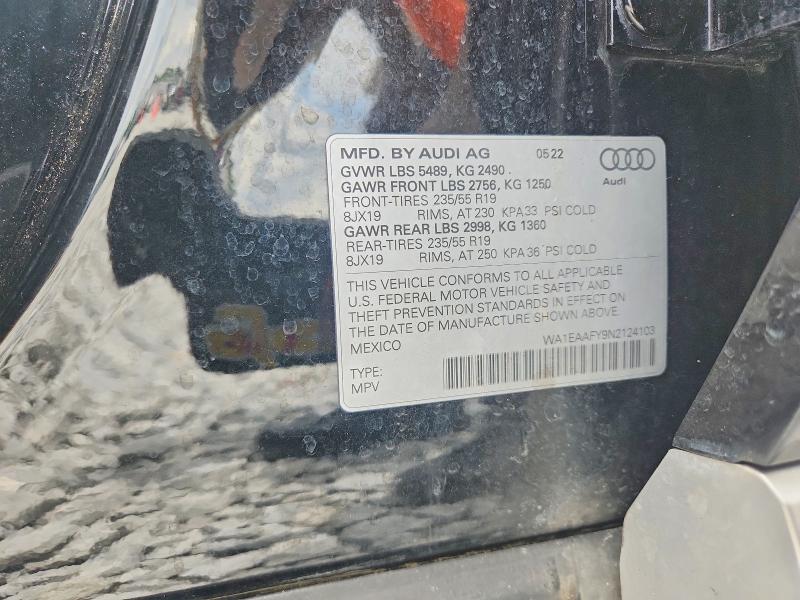 Продажа на аукционе авто 2022 Audi Q5, vin: WA1EAAFY9N2124103, номер лота: 55234156
