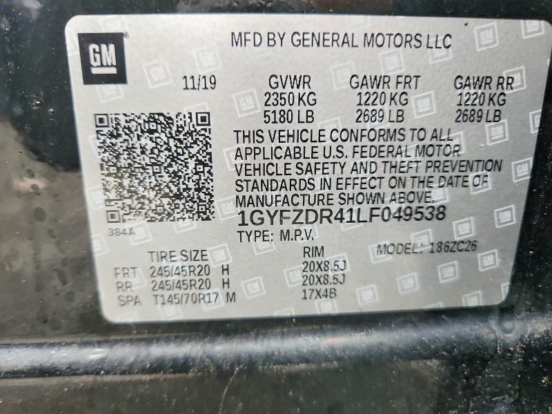 Aukcja sprzedaży 2020 Cadillac Xt4, vin: 1GYFZDR41LF049538, numer aukcji: 54706476