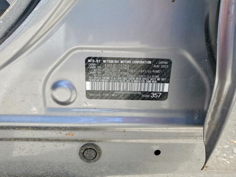2024 Mitsubishi Outlander Sport მანქანა იყიდება აუქციონზე, vin: JA4ARUAU5RU000708, აუქციონის ნომერი: 54949806
