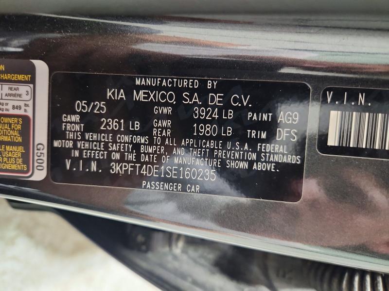 Продажа на аукционе авто 2025 Kia K4, vin: 3KPFT4DE1SE160235, номер лота: 54554526