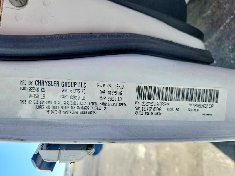 Продажа на аукционе авто 2010 Chrysler 300, vin: 2C3CA5CV1AH325949, номер лота: 54975616