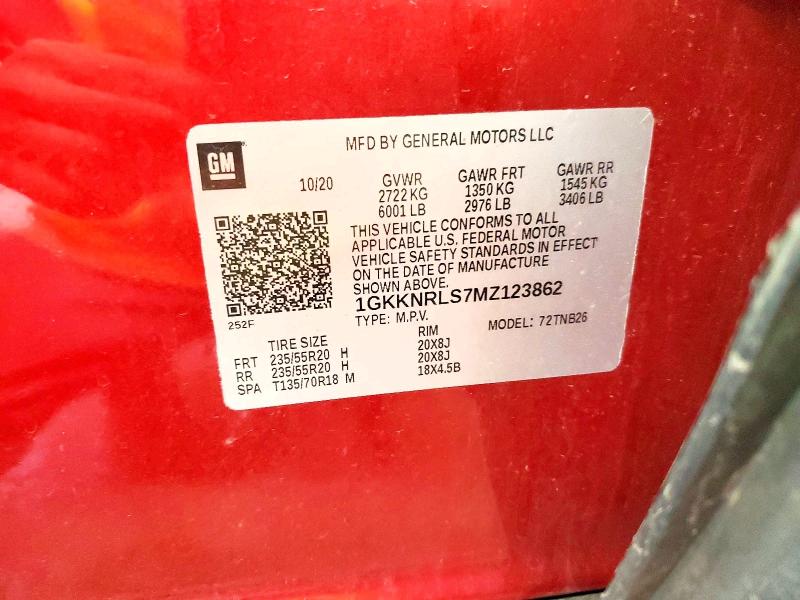 Продаж на аукціоні авто 2021 Gmc Acadia, vin: 1GKKNRLS7MZ123862, номер лоту: 54334196