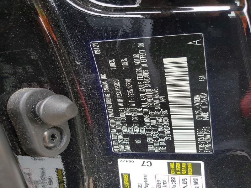 53792676 :رقم المزاد ، 2T2YGMDA5MC071887 vin ، 2021 Lexus Rx مزاد بيع