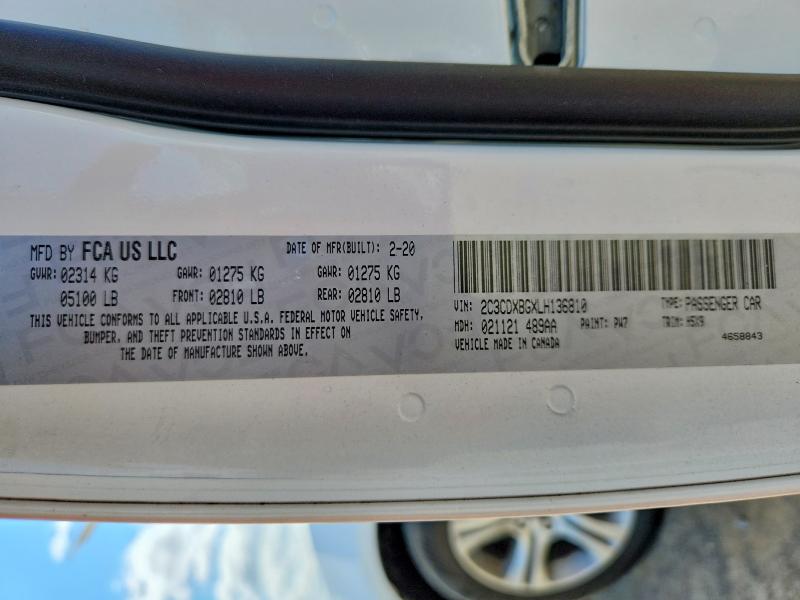 Aukcja sprzedaży 2020 Dodge Charger, vin: 2C3CDXBGXLH136810, numer aukcji: 52523416
