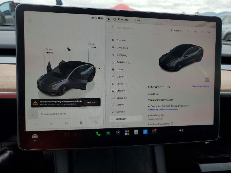 Продаж на аукціоні авто 2023 Tesla Model 3, vin: 5YJ3E1EA2PF645217, номер лоту: 52266196