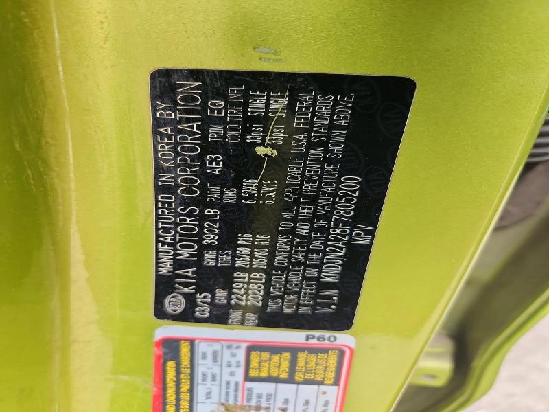 Aukcja sprzedaży 2015 Kia Soul, vin: KNDJN2A28F7805200, numer aukcji: 55163106
