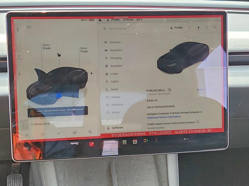 Aukcja sprzedaży 2025 Tesla Model 3, vin: 5YJ3E1EA2SF018915, numer aukcji: 54786816