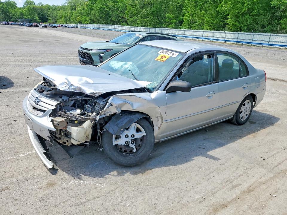 Продаж на аукціоні авто 2003 Honda Civic, vin: 2HGES16623H584341, номер лоту: 54067316