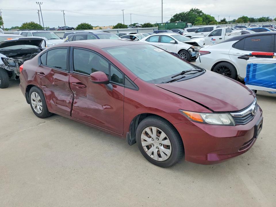 2012 Honda Civic მანქანა იყიდება აუქციონზე, vin: 2HGFB2F55CH550816, აუქციონის ნომერი: 52451726