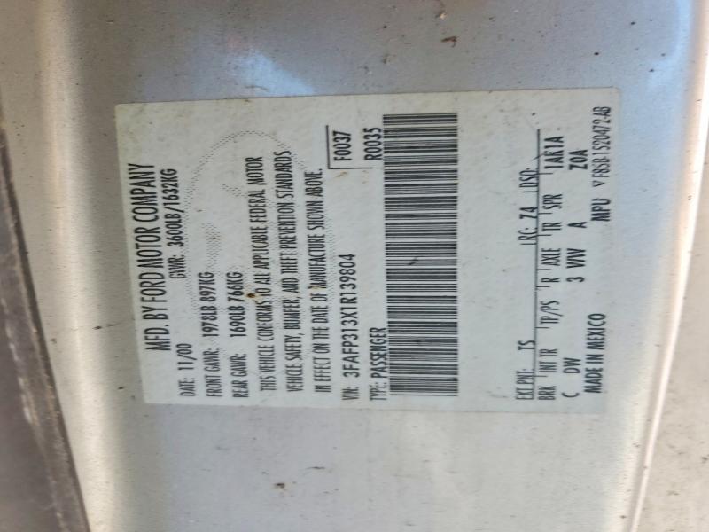 Продажа на аукционе авто 2001 Ford Focus, vin: 3FAFP313X1R139804, номер лота: 50519716