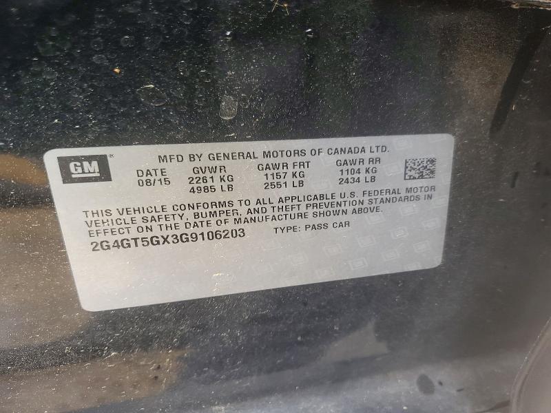 Продажа на аукционе авто 2016 Buick Century 4d Cs, vin: 2G4GT5GX3G9106203, номер лота: 54313916