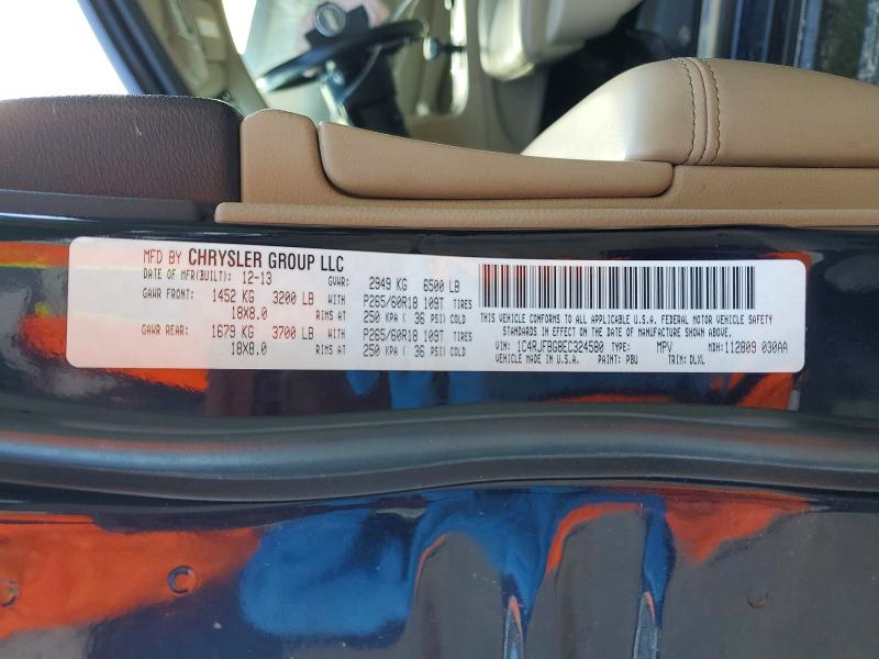 Продажа на аукционе авто 2014 Jeep Grand Cherokee, vin: 1C4RJFBG8EC324580, номер лота: 52603416