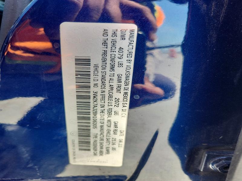 Продаж на аукціоні авто 2011 Volkswagen Jetta, vin: 3VW2K7AJ2BM106305, номер лоту: 53626546