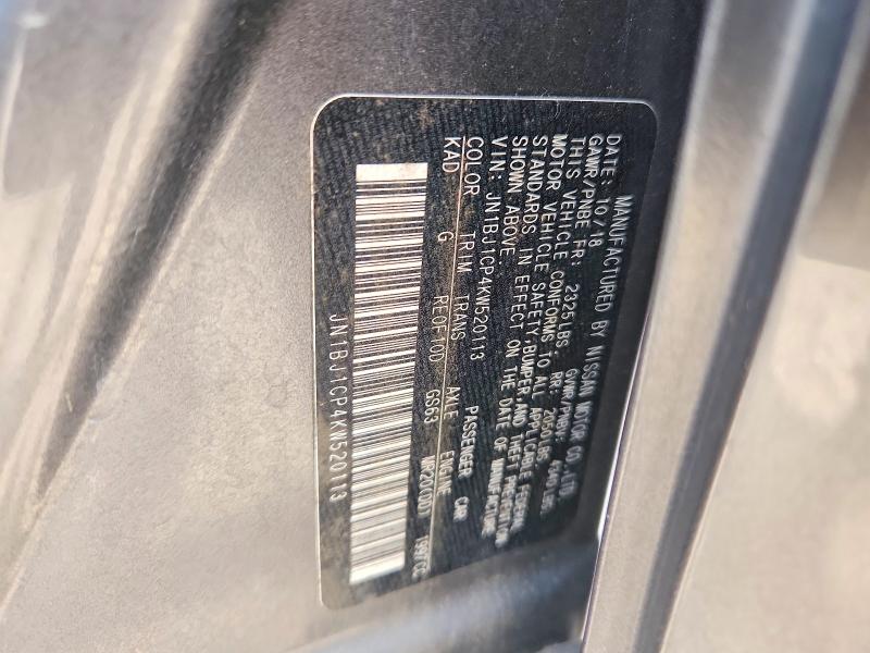 Aukcja sprzedaży 2019 Nissan Rogue Sport, vin: JN1BJ1CP4KW520113, numer aukcji: 54710886