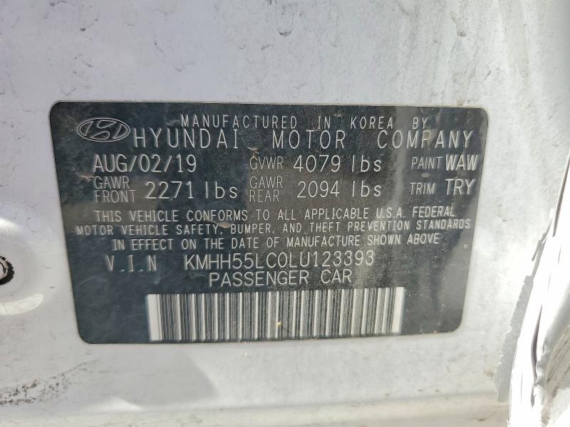 Продаж на аукціоні авто 2020 Hyundai Elantra Gt, vin: KMHH55LC0LU123393, номер лоту: 53604046