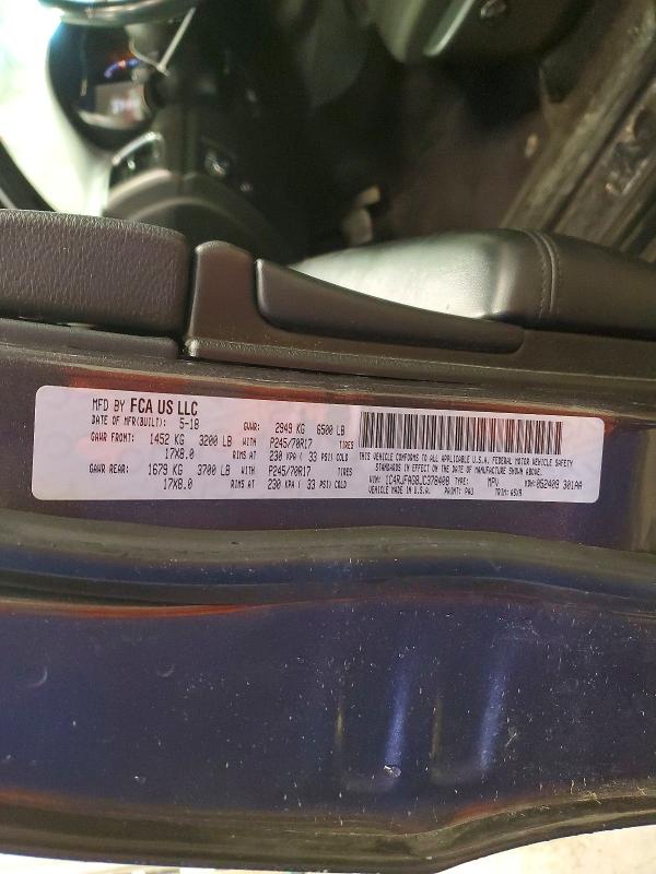 Aukcja sprzedaży 2018 Jeep Grand Cherokee, vin: 1C4RJFAG8JC378408, numer aukcji: 54405046