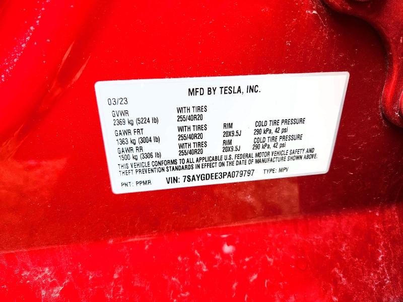 Продаж на аукціоні авто 2023 Tesla Model Y, vin: 7SAYGDEE3PA079797, номер лоту: 54541446