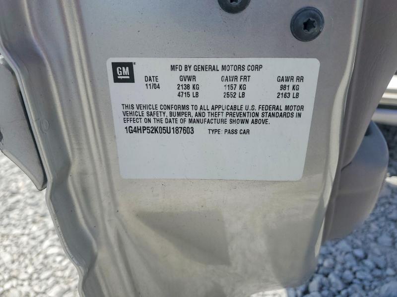 2005 Buick Lesabre მანქანა იყიდება აუქციონზე, vin: 1G4HP52K05U187603, აუქციონის ნომერი: 54335816