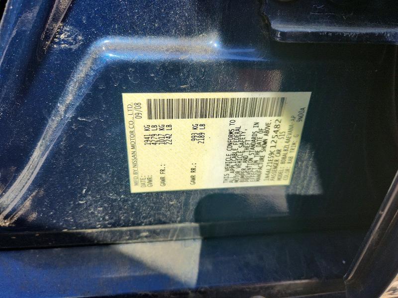 53159166 :رقم المزاد ، 1N4AL21E59C125482 vin ، 2009 Nissan Altima مزاد بيع