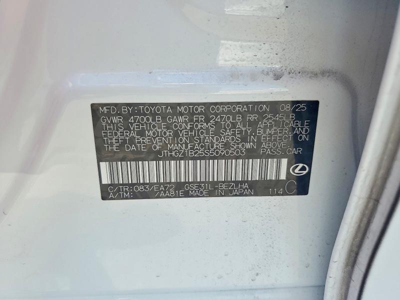 Продаж на аукціоні авто 2025 Lexus Is 350, vin: JTHGZ1B25S5090503, номер лоту: 54316786