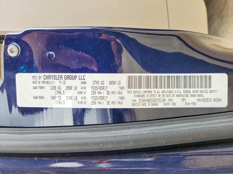 Aukcja sprzedaży 2013 Volkswagen Routan, vin: 2C4RVABG5DR725100, numer aukcji: 52052296