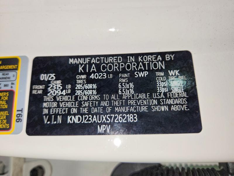 Aukcja sprzedaży 2025 Kia Soul, vin: KNDJ23AUXS7262183, numer aukcji: 55538586