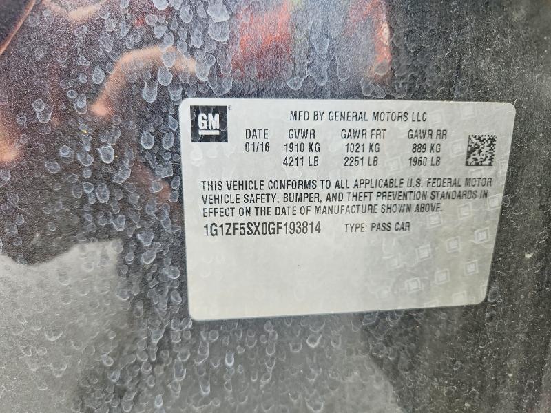 Aukcja sprzedaży 2016 Chevrolet Malibu, vin: 1G1ZF5SX0GF193814, numer aukcji: 55098746