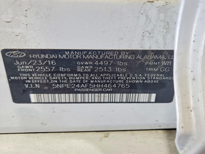 Продаж на аукціоні авто 2017 Hyundai Sonata, vin: 5NPE24AF5HH464765, номер лоту: 53809686