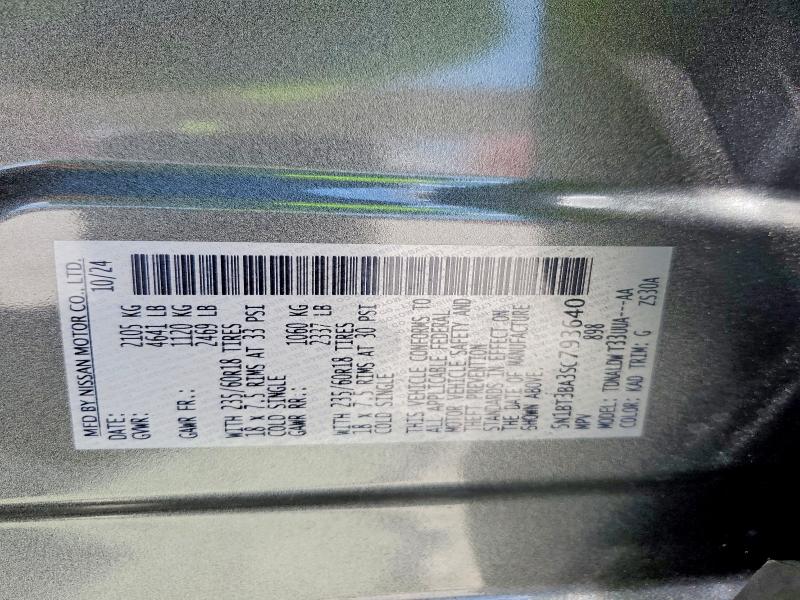 Aukcja sprzedaży 2025 Nissan Rogue, vin: 5N1BT3BA3SC793640, numer aukcji: 52206456