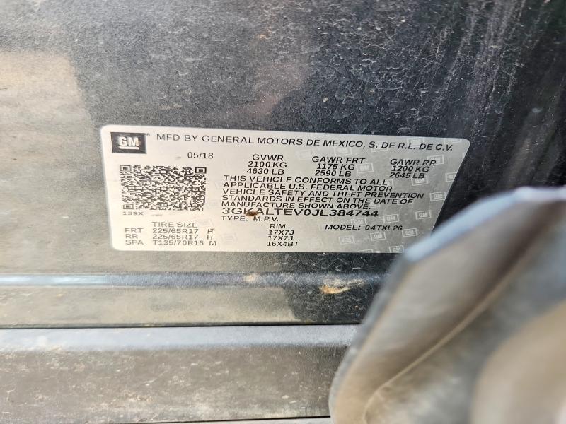 Продаж на аукціоні авто 2018 Gmc Terrain, vin: 3GKALTEV0JL384744, номер лоту: 54122186