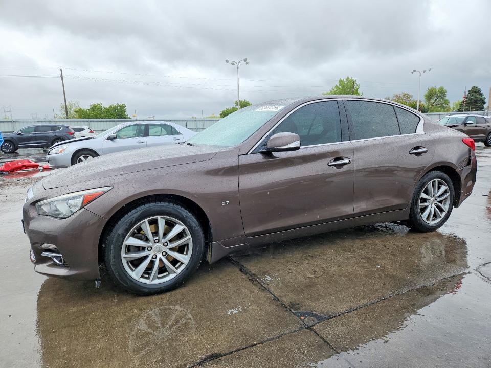 2014 Infiniti Q50 მანქანა იყიდება აუქციონზე, vin: JN1BV7AR9EM706886, აუქციონის ნომერი: 52461756